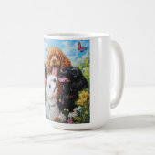 Niedliche Hunde Kaffeetasse (VorderseiteRechts)