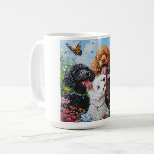 Niedliche Hunde Kaffeetasse (Vorderseite Links)