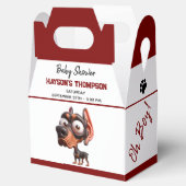 Niedliche Hunde-Karikaturen Kinderdusche für Junge Geschenkschachtel (Geöffnet)