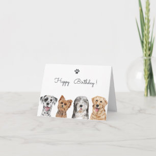Niedliche Hunde Karte