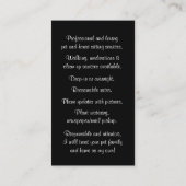 Niedliche Hunde-, Katzen- und Hauskarten Visitenkarte (Rückseite)