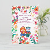 Niedliche Hunde Kinderdusche Einladung (Stehend Vorderseite)