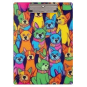 Niedliche Hunde Klemmbrett (Vorderseite)