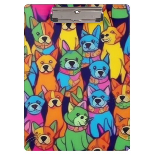 Niedliche Hunde Klemmbrett (Vorderseite)