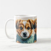 Niedliche Hunde Kunst Tasse - Adorable Pet Lover's (Links)