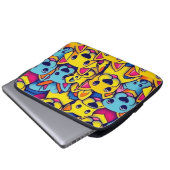 Niedliche Hunde Laptopschutzhülle (Vorne Knopf)