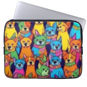 Niedliche Hunde Laptopschutzhülle (Vorderseite)