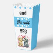 Niedliche Hunde machte er die Frage nach blauem Po Geschenkschachtel (Rückseite)