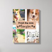 Niedliche Hunde Mama Benutzerdefiniertes Foto Leinwanddruck (Vorderseite)