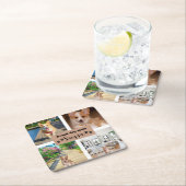 Niedliche Hunde Mama Benutzerdefiniertes Foto Rechteckiger Pappuntersetzer (Vor Ort)