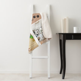 Niedliche Hunde Mama Benutzerdefiniertes Foto Sherpadecke