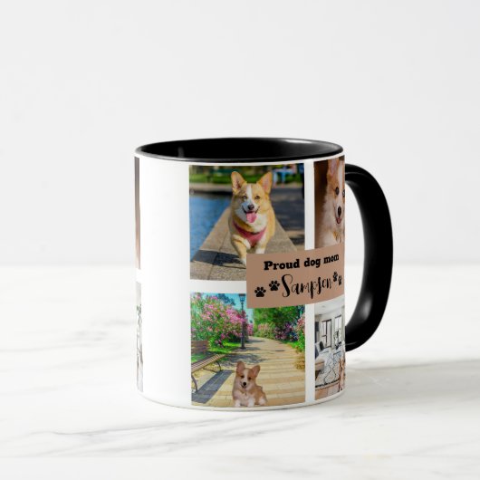 Niedliche Hunde Mama Benutzerdefiniertes Foto Tasse (VorderseiteRechts)
