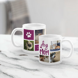 Niedliche Hunde Mama Haustiere FotoCollage Kaffeetasse