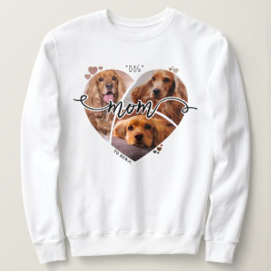 Niedliche Hunde-Mama nach Herzform Sweatshirt