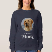 Niedliche Hunde MAMA Personalisiert Retro Pet Foto Sweatshirt (Vorderseite)