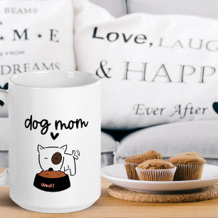 Niedliche Hunde-Mama-Tasse pawprint mit Namen Kaff Kaffeetasse