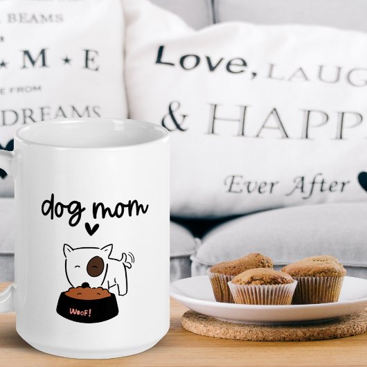Niedliche Hunde-Mama-Tasse pawprint mit Namen Kaff Kaffeetasse