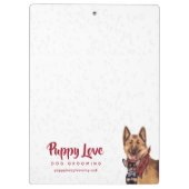 Niedliche Hunde mit Bandanas & Bowties Zwischenabl Klemmbrett (Rückseite)