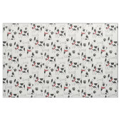 Niedliche Hunde mit Knochen Stoff (Fat Quarter (45,7 x 55,9 cm))