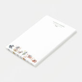 Niedliche Hunde Monogramm Post-it Klebezettel (angewinkelt)