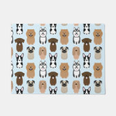 Niedliche Hunde, Mops, Boston, Labrador, Chow, Hus Fußmatte (Vorderseite)