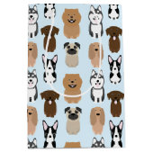 Niedliche Hunde, Mops, Boston, Labrador, Chow, Hus Mittlere Geschenktüte (Vorderseite)