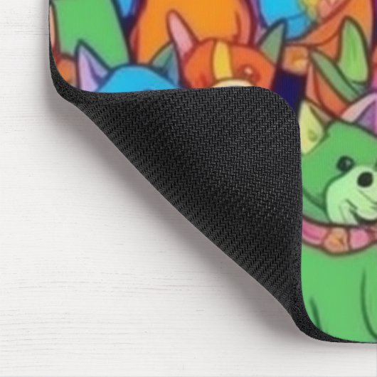 Niedliche Hunde Mousepad (Ecke)