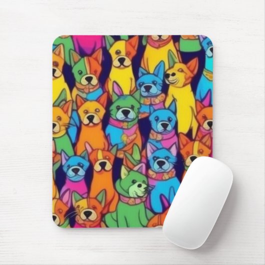 Niedliche Hunde Mousepad (Mit Mouse)