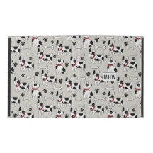 Niedliche Hunde Muster benutzerdefinierte Monogram