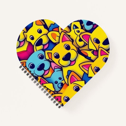 Niedliche Hunde Notizblock (Vorderseite)