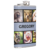 Niedliche Hunde ODER IHRE FOTO-Gewohnheitsflasche Flachmann (Rechts)