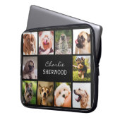 Niedliche Hunde ODER IHRE FOTO-Namelaptophülse Laptopschutzhülle (Vorderseite Links)