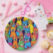 Niedliche Hunde Pappteller (Party)