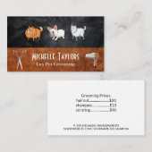 Niedliche Hunde | Pflegewerkzeuge Visitenkarte (Vorne/Hinten)