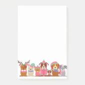 niedliche Hunde Post-it Klebezettel (Vorderseite)