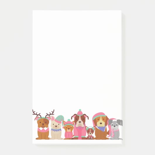 niedliche Hunde Post-it Klebezettel (Vorderseite)