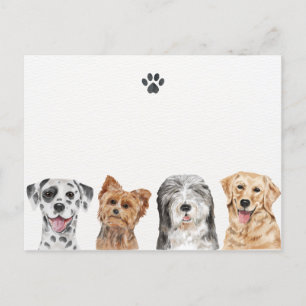 Niedliche Hunde Postkarte