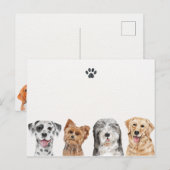 Niedliche Hunde Postkarte (Vorne/Hinten)