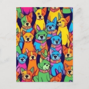 Niedliche Hunde Postkarte