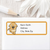 Niedliche Hunde-Rücksendeadressen-Aufkleber (Insitu)