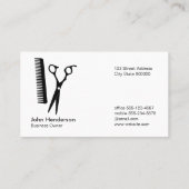 Niedliche Hunde | Salon Tools Visitenkarte (Rückseite)