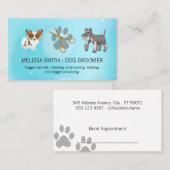 Niedliche Hunde | Schere | Dog Paw Terminkarte (Vorne/Hinten)