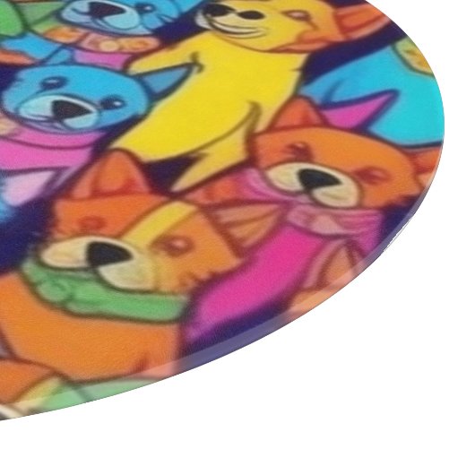 Niedliche Hunde Schneidebrett (Ecke)