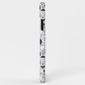 Niedliche Hunde Schwarz-Weiß-Muster Art Case-Mate iPhone Hülle (Hinten/Rechts)