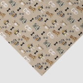 Niedliche Hunde Seidenpapier (Ausschnitt)