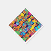 Niedliche Hunde Serviette (Ecke)