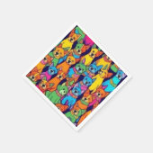 Niedliche Hunde Serviette (Ecke)