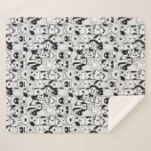 Niedliche Hunde Sherpa Blanket Sherpadecke (Vorderseite (Horizontal))