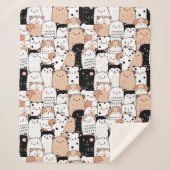 Niedliche Hunde Sherpa Blanket Sherpadecke (Vorderseite)