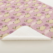 Niedliche Hunde Sherpa Blanket Sherpadecke (3/4)